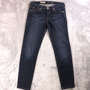 Adriano Goldschmied Womens 26R the Stilt Cigarette Leg Dark Wash Jeans